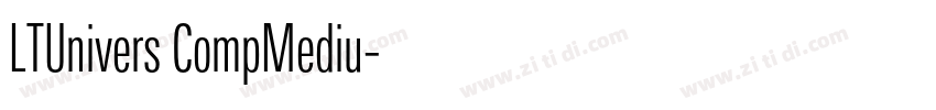 LTUnivers CompMediu字体转换